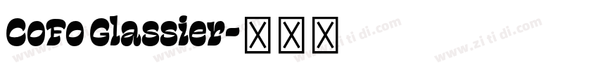 CoFo Glassier字体转换
